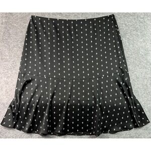Ann Taylor Black & White Flounce Skirt sz 24 (15997) AS IS